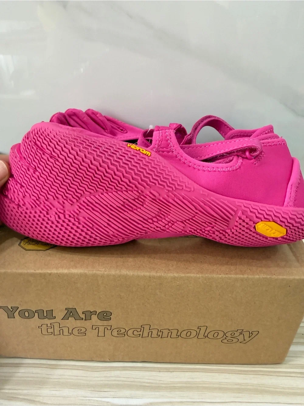 Vibram Women's Hot Pink FiveFingers Mary Jane Toe Shoes
